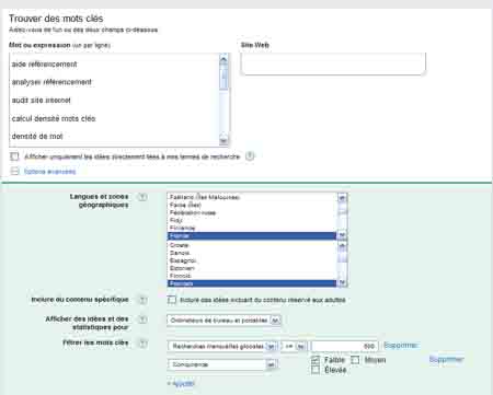 adwords mots cles, mots clés google 38